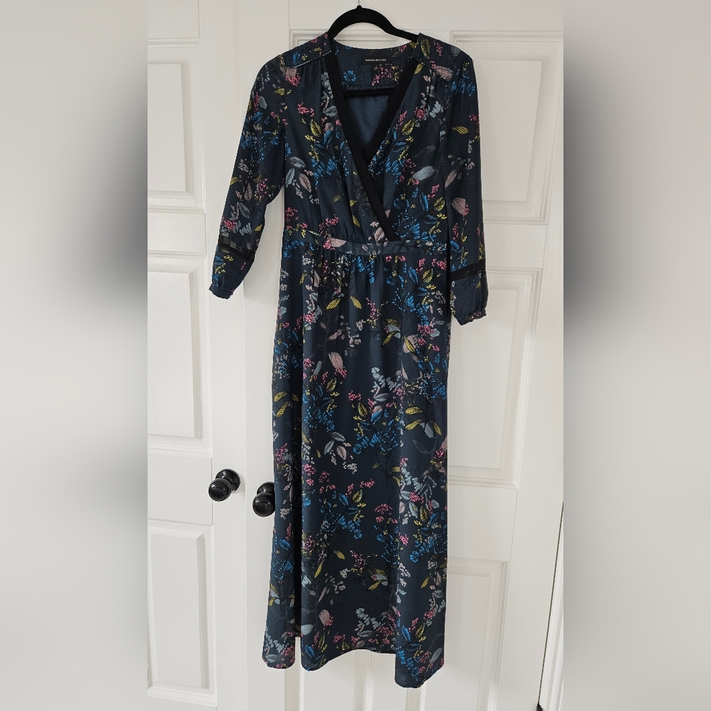 Banana Republic maxi satin dress worn once